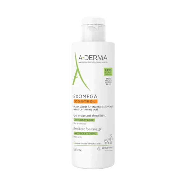 A-Derma EXOMEGA CONTROL Gel Moussant Émollient anti-grattage
