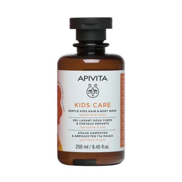 Apivita Kids Shampoing Corps & Cheveux Enfants à La Mandarine & Au Miel 250ml