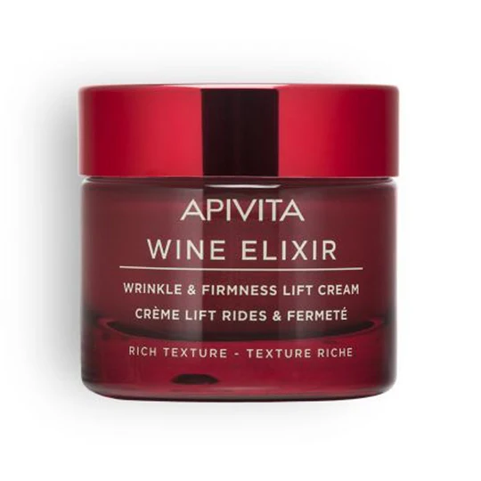 Apivita Wine Elixir Crème Lift Rides Et Fermeté Riche 50ml