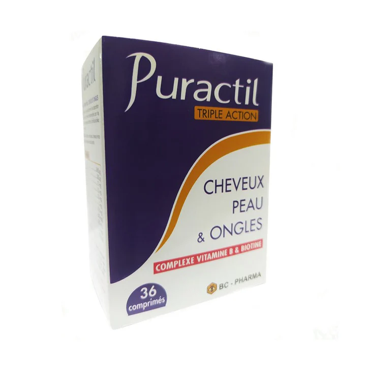 BC-Pharma Vitamine B & Biotine Puractil 36 Comprimés