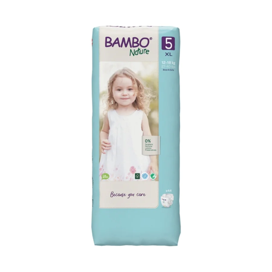 Bambo Nature 44 Couches Ecologiques Jumbo t5 xl 12-18kg