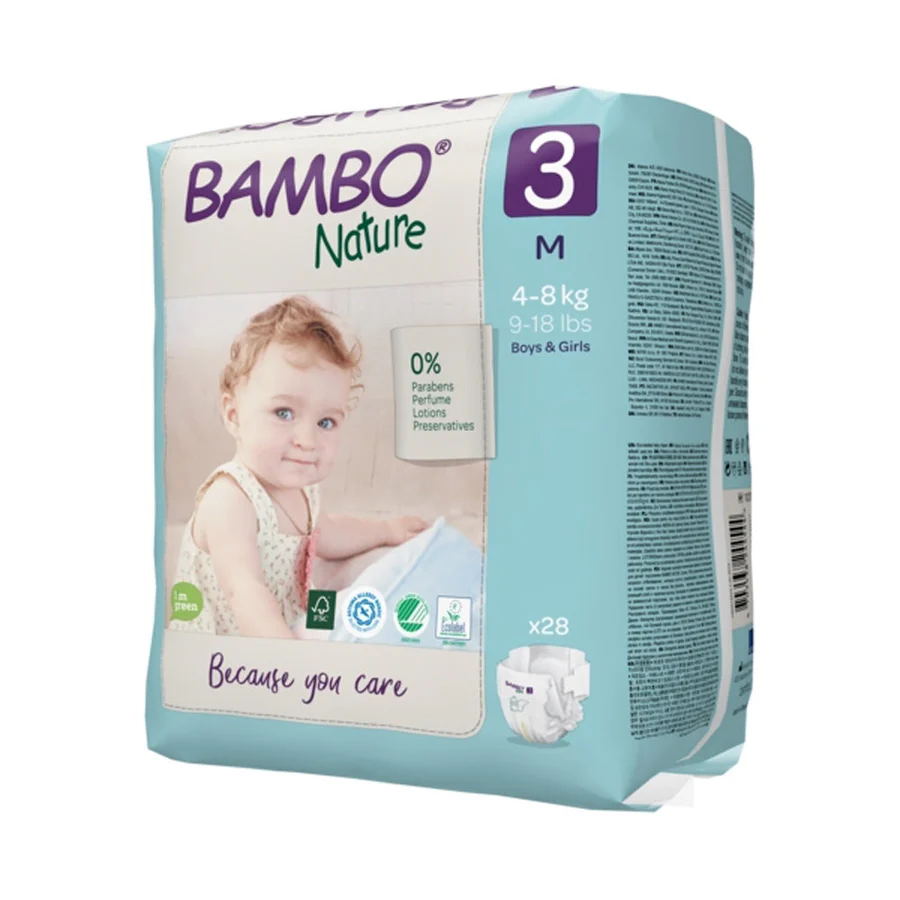Bambo Nature 48 Couches Ecologiques Jumbo t4 l 7-14kg
