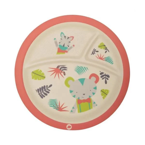 Bébé Confort Assiette En Bambou Avec Compartiments Jungle Vibes +9m