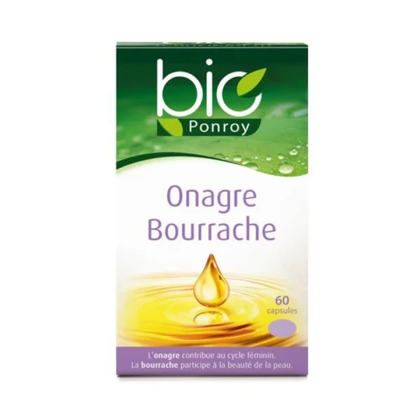 Bio Ponroy Onagre Bourrache 60 Capsules