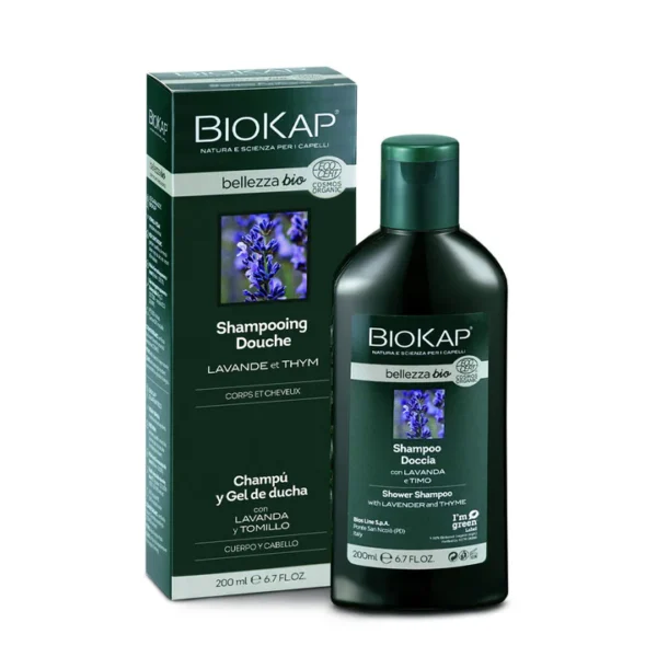 Biokap Shampooing Bio Douche Avec Lavande Et Thym 200ml