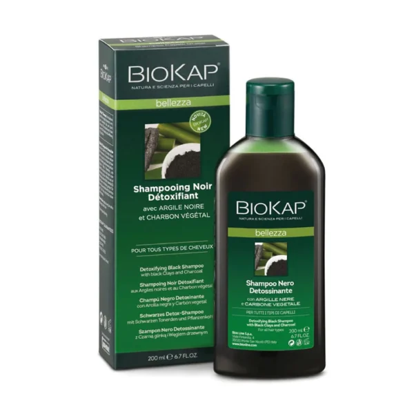 Biokap Shampooing Noir Détoxifiant 200ml
