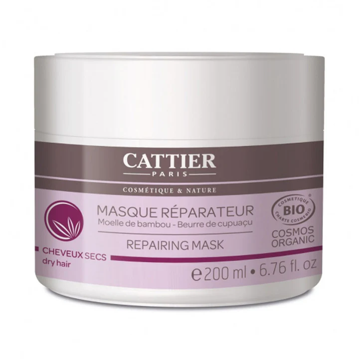 Cattier Masque Réparateur Cheveux Secs Bio 200ml