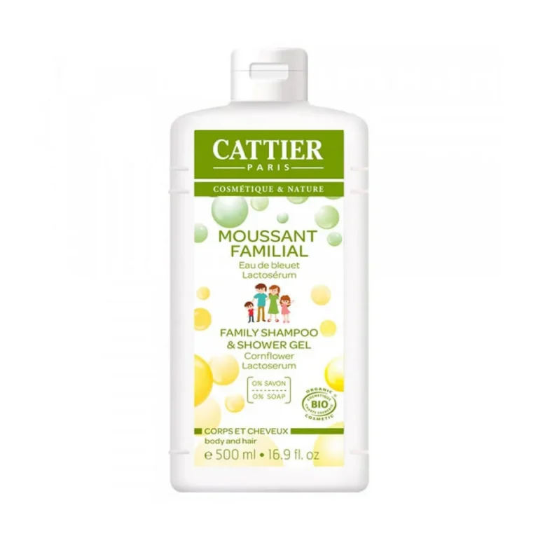 Cattier Moussant Familial Eau De Bleuet Lactosérum Sans Savon 500ml