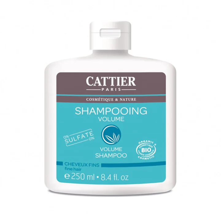 Cattier Shampooing Volume Cheveux Fins Sans Sulfate 250ml