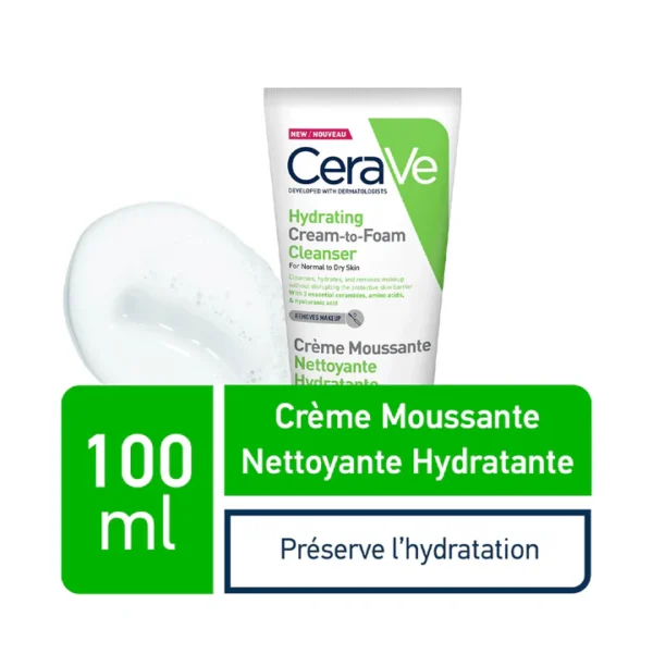 Cerave Crème Moussante Nettoyante Hydratante