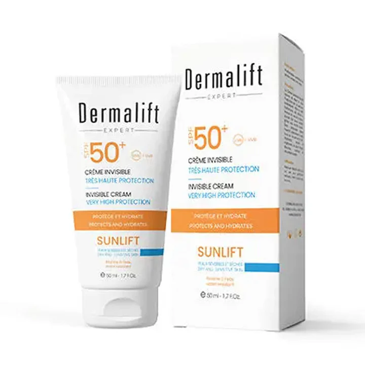 Dermalift Sunlift Ecran Invisible SPF 50+ Peau Sèche à Très Sèche 50 ml