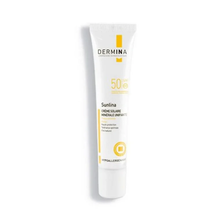 Dermina Sunlina Crème Minérale Unifiante Peau Sèche SPF50 40ml