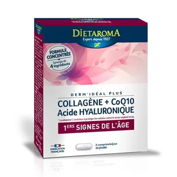Dietaroma Collagene + CoQ10 + Acide Hyaluronique 60 Comprimes
