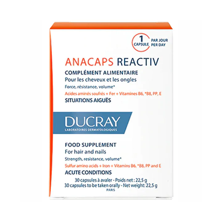 Ducray Anacaps Reactiv Complement Alimentaire 30 Capsules