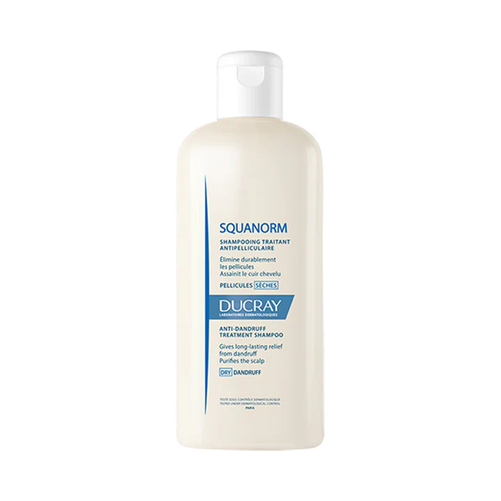 Ducray SQUANORM Shampooing Traitant Antipelliculaire – Pellicules Sèches 200ml