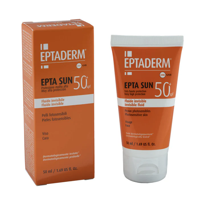Eptaderm Sun 50+ Ecran Fluide Invisible 40ml