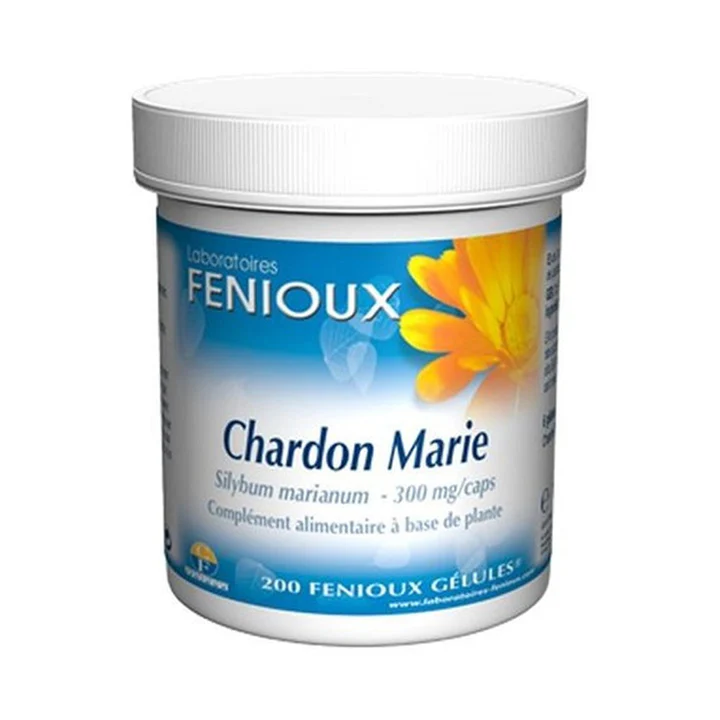 Fenioux Chardon Marie Artichaut Sauvage 300mg 200 Gélules