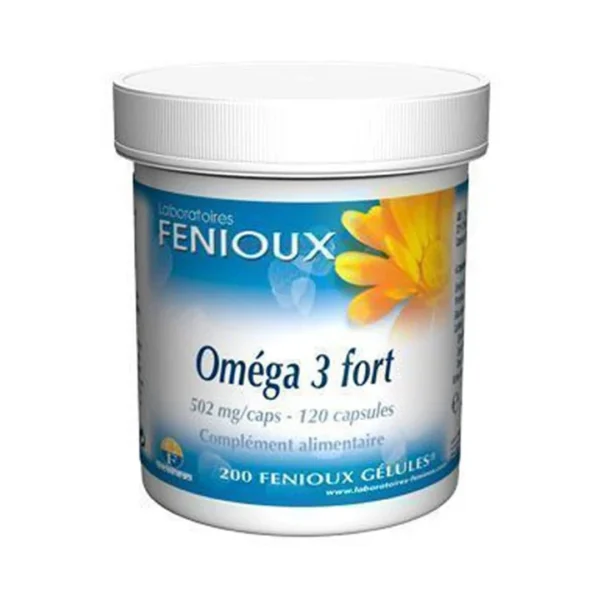 Fenioux Oméga 3 Fort Fonctions Cardiaque et Visuelle Normales 502mg 120 Gélules