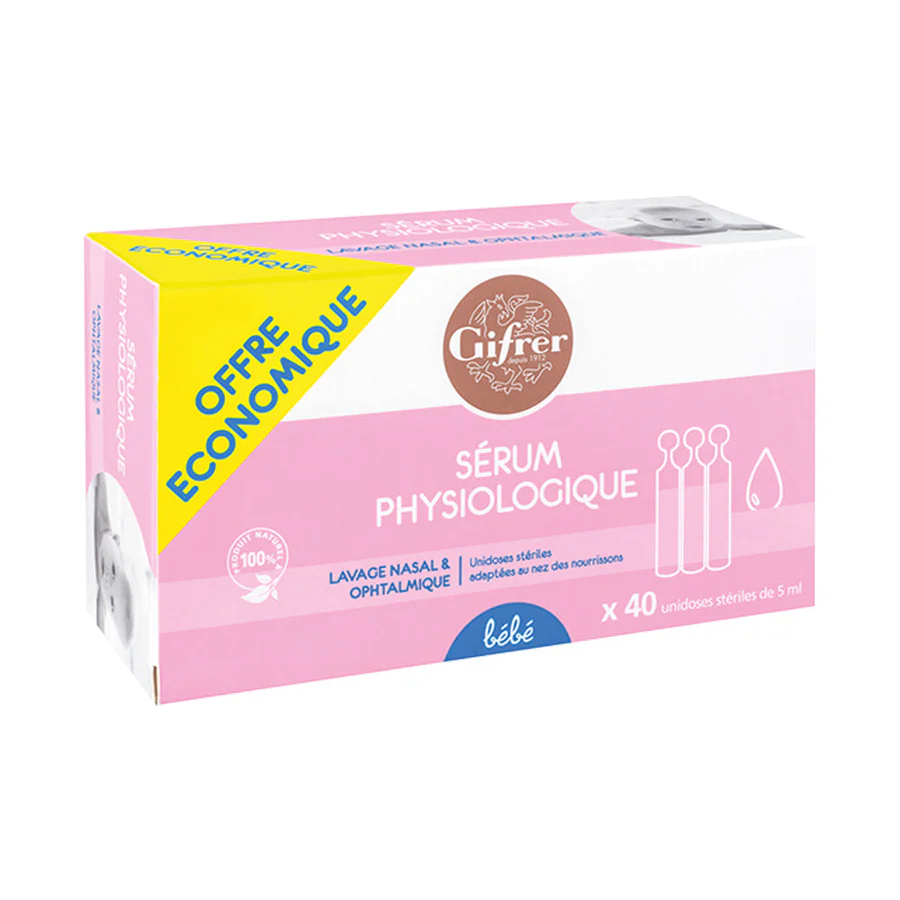 Gifrer Sérum Physiologique 40 Unidoses 5ml