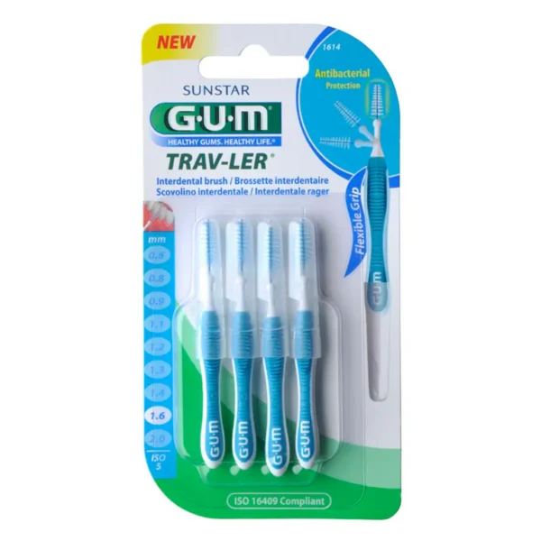 Gum PROXABRUSH TRAV-LER Brossette Interdentaire 1,6mm (1614)