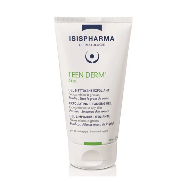 Isispharma Teen Derm Gel Nettoyant Exfoliant 150ml