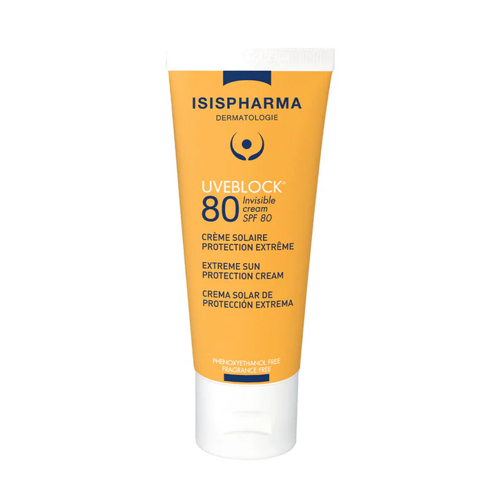 Isispharma Uveblock Crème Solaire Invisible SPF80+ 40ml