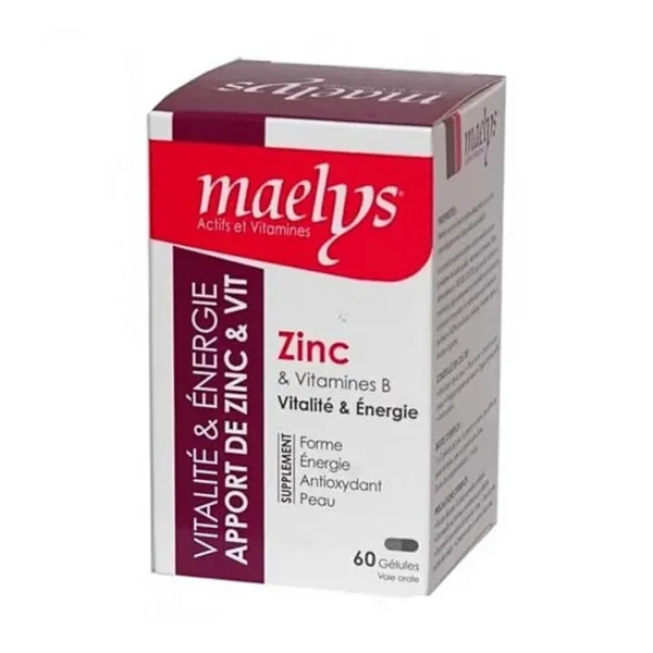 Maelys Zinc Et Vitamine B 60 Gélules
