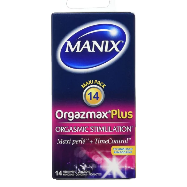 Manix Orgazmax Plus Stimulateur 14 Préservatifs