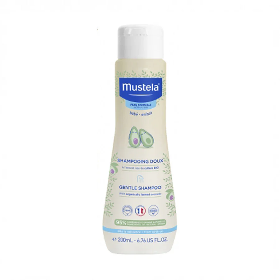 Mustela Shampoing doux bébé à l’avocat Bio 200ml