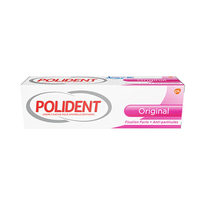 Polident Fixation Forte Crème Fixative Pour Appareils Dentaires 40g