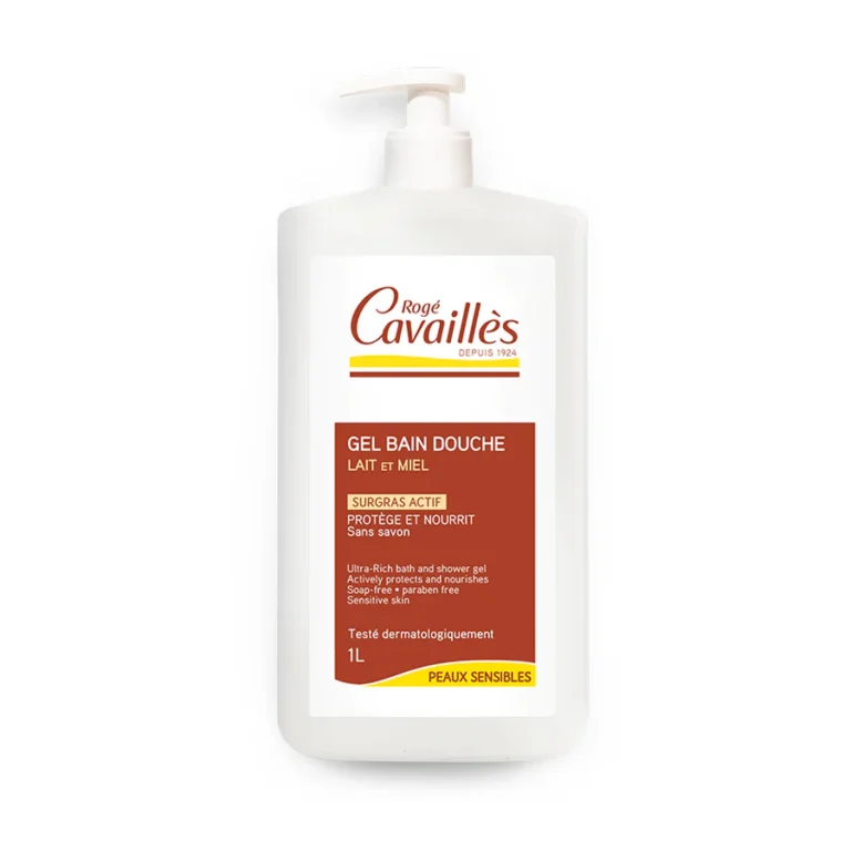 Rogé cavaillès Gel Bain Douche Lait et Miel 1L