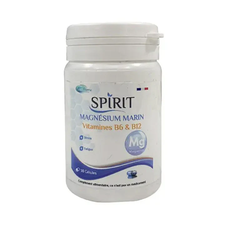Spirit Magnesium Marin Vitamine B6 Et B12 30 Gélules