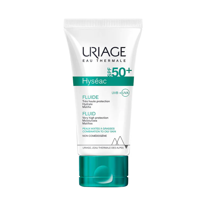 Uriage HYSÉAC Fluide SPF50+ 50ml = GEL NETTOYANT 50ML OFFERT