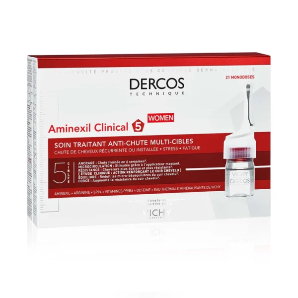 Vichy Dercos Technique Aminexil Clinical 5 Femme 21 Ampoules