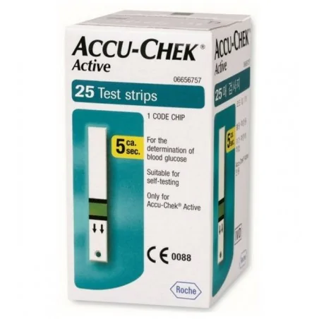 ACCU-CHEK ACTIVE BANDELETTES /25