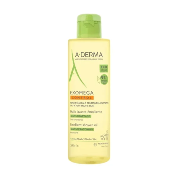 A-Derma EXOMEGA CONTROL Huile lavante émolliente anti-grattage 500ml