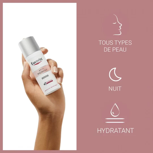 EUCERIN ANTI PIGMENT SOIN DE NUIT 50ML + ANTI-PIGMENT SERUM ECLAT-30ML OFFERT