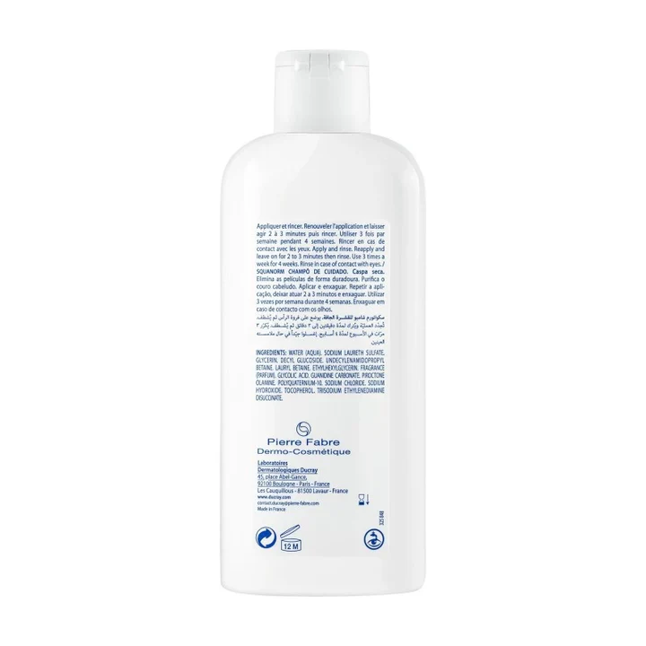 Ducray SQUANORM Shampooing Traitant Antipelliculaire – Pellicules Sèches 200ml