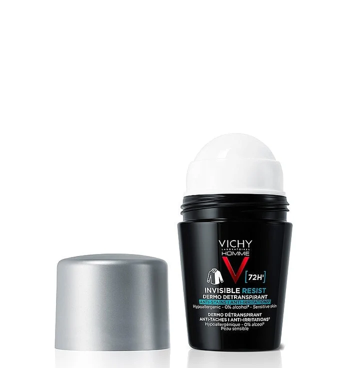 Vichy Homme Dermo-Détranspirant Invisible Protect 72H Déodorant – 50 Ml