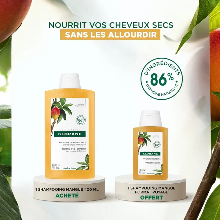 KLORANE Beurre De Mangue Shampooing Offre | 400 Ml